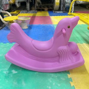Bập bênh đơn con vật nhựa nhập khẩu cho bé NK12-001