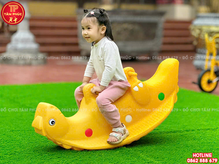 Bập bênh đôi con Cá Ngựa bằng nhựa cho bé NK12-004