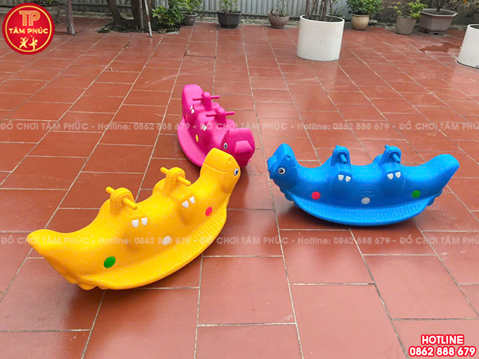 Bập bênh đôi con Cá Ngựa bằng nhựa cho bé NK12-004