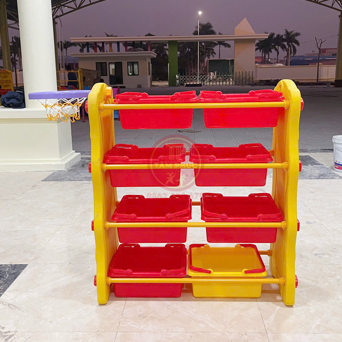 NK3-009-gia-de-do-choi-con-lon-4-tang-bong-ro-cho-be-mam-n0n-3 Giá để đồ chơi con Lợn 4 tầng bóng rổ cho bé NK3-009