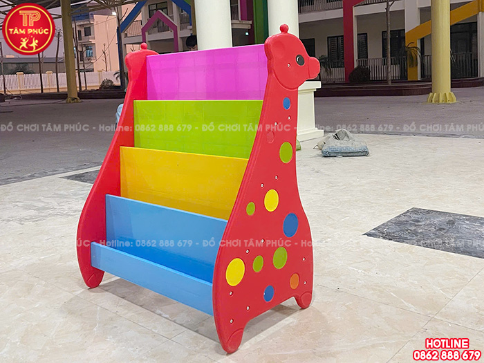 Giá sách cho bé nhựa nhập khẩu hình con Hươu NK3-013