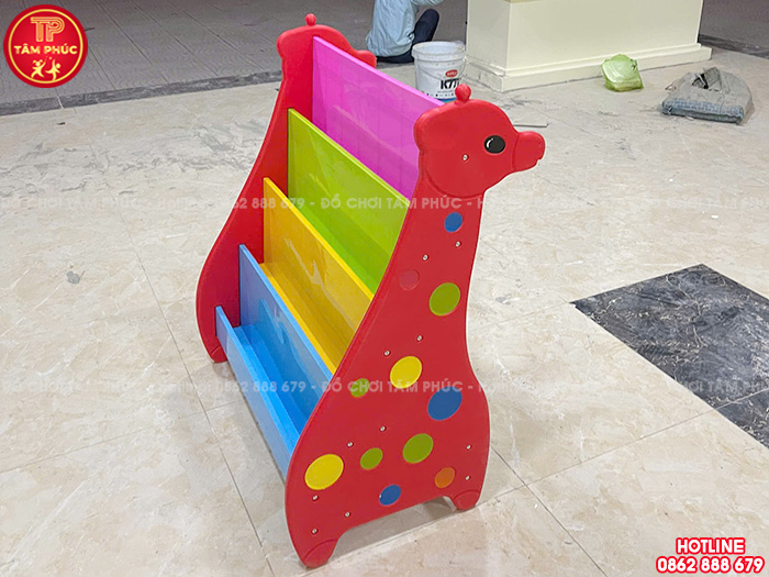 Giá sách cho bé nhựa nhập khẩu hình con Hươu NK3-013