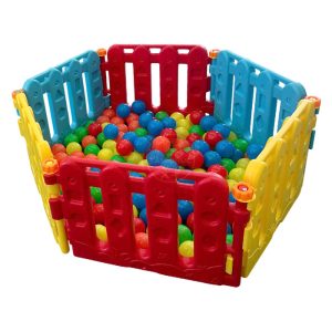 Bể bóng nhựa nhập khẩu hình lục lăng 3 màu cho bé NK9-002