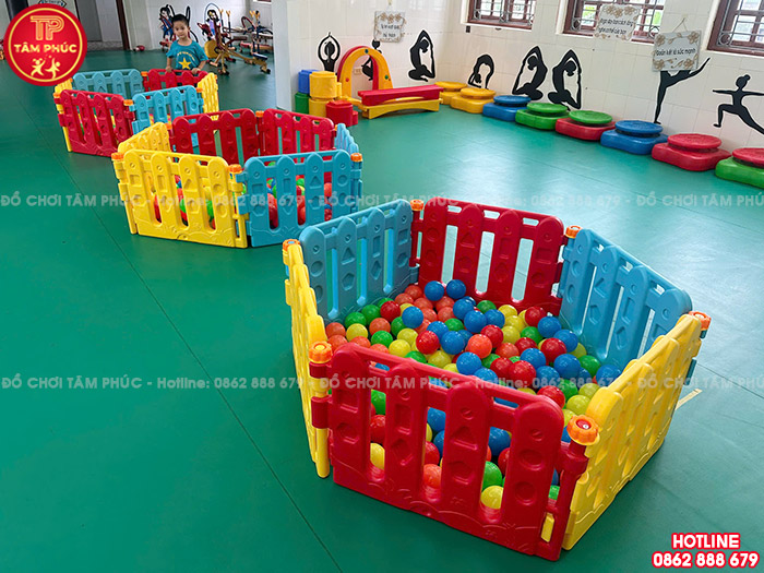 Bể bóng nhựa nhập khẩu hình lục lăng 3 màu cho bé NK9-002