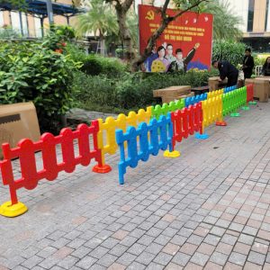 Hàng rào nhựa đúc cho bé trường mầm non NT6-007