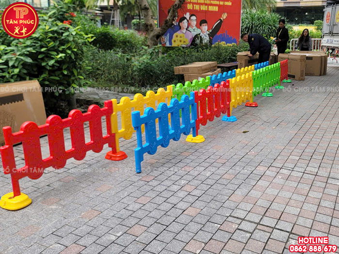 Hàng rào nhựa đúc cho bé trường mầm non NT6-007