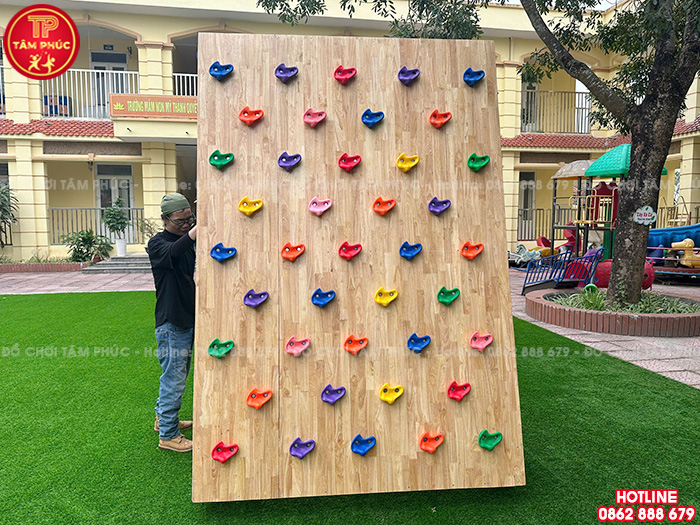 Bộ vách leo núi cho bé bằng gỗ TP11-001