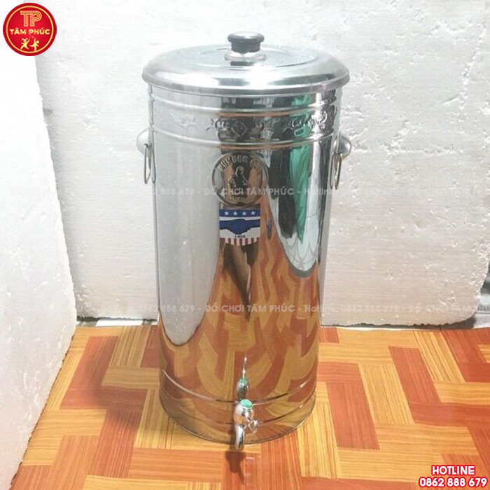 Bình đựng nước Inox 304 có vòi cho bé mầm non NT7-001