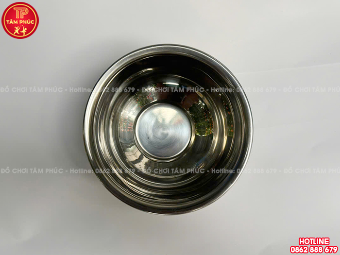 Bát inox 1 lớp cho bé trường mầm non NT7-005