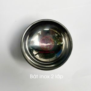 Bát inox 2 lớp cho bé trường mầm non NT7-005