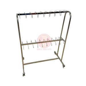 Giá phơi khăn inox kiểu móc cho bé mầm non NT7-009