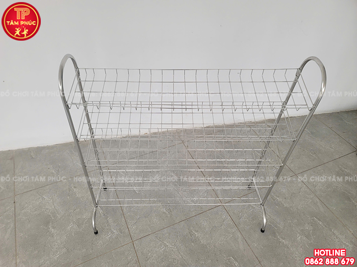 Giá để giày dép inox 5 tầng cho bé mầm non NT7-013