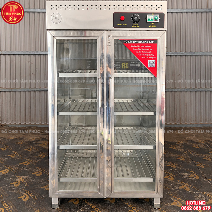 Tủ sấy bát inox 200 - 300 bát khử khuẩn Ozon mầm non NT8-006