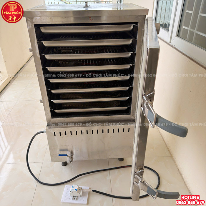 Tủ hấp khăn inox 30kg cho trường mầm non NT8-007