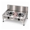Bếp công nghiệp 2 họng nấu bằng inox cho bếp trường mầm non NT8-013