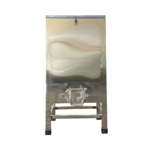 Thùng đựng gạo inox kiểu vuông cho trường mầm non NT8-017