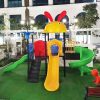 Cầu trượt liên hoàn ngoài trời mái Thỏ 3 máng trượt TP1-135