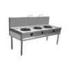 Bếp công nghiệp 1, 2, 3 họng nấu bằng inox NT8-013
