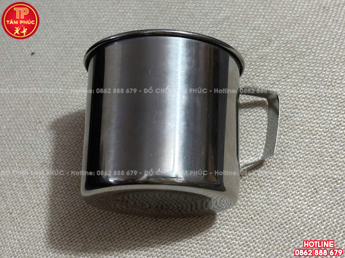 Cốc uống nước inox cho bé trường mầm non NT7-006
