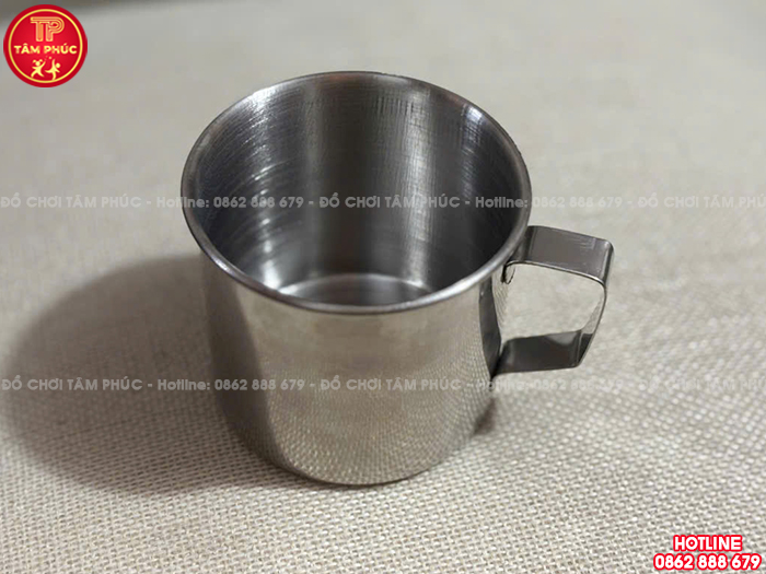 Cốc uống nước inox cho bé trường mầm non NT7-006