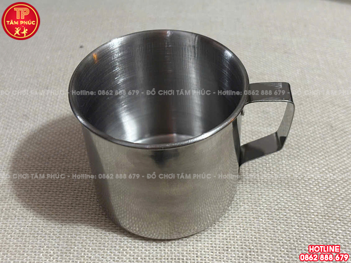 Cốc uống nước inox cho bé trường mầm non NT7-006