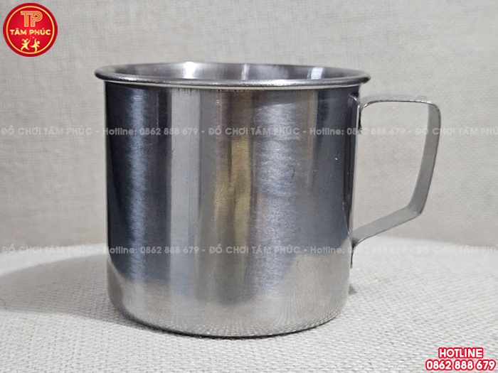 Cốc uống nước inox cho bé trường mầm non NT7-006