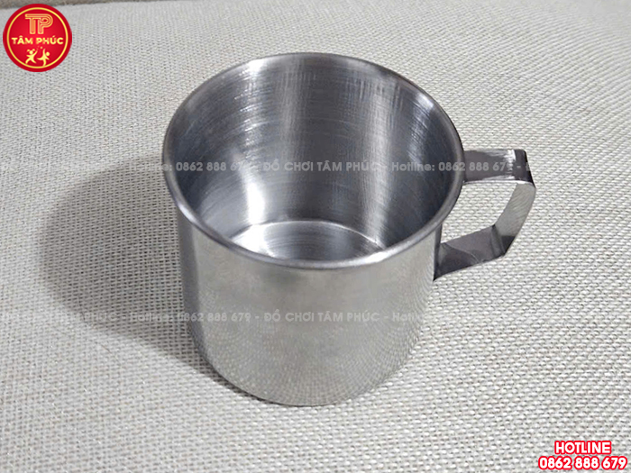 Cốc uống nước inox cho bé trường mầm non NT7-006