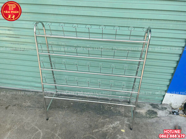 Giá úp ca cốc inox cho bé mầm non NT7-012 - Đồ Chơi Tâm Phúc