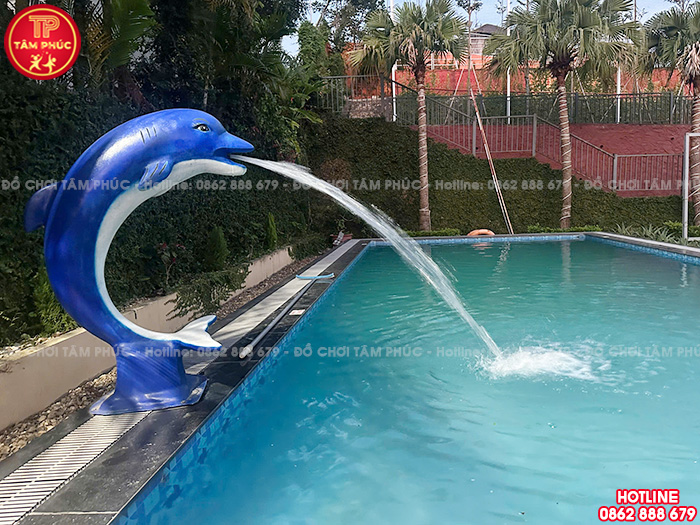Cá heo phun nước cho bể bơi bằng nhựa Composite TP12-001
