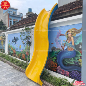 Máng trượt lượn sóng cho bể bơi bằng nhựa Composite TP12-007