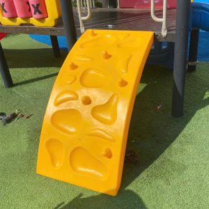 Cầu thang nhựa cong cho nhà khối cầu trượt ngoài trời TP9-045