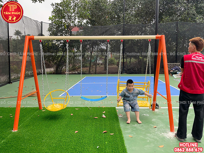 Ghế ngồi xích đu nhựa mềm PVC cho bé mầm non TP9-050