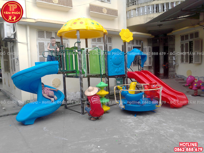 Công trình lắp đặt đồ chơi ngoài trời cho bệnh viện phục hồi chức năng tại Tuyên Quang