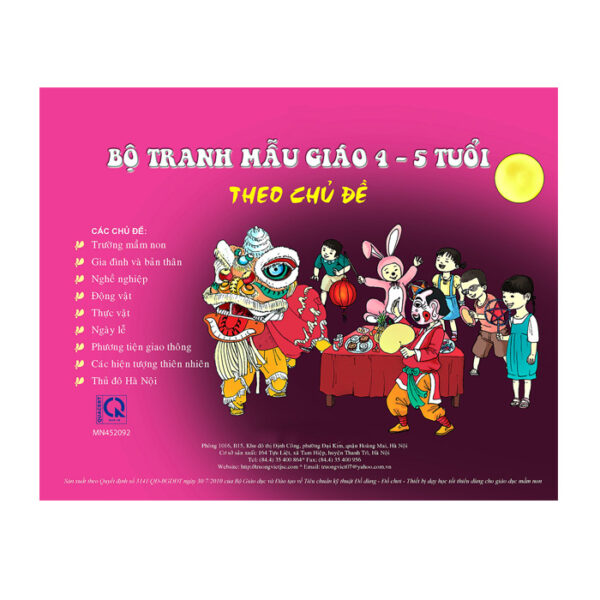 Bộ tranh mẫu giáo 4-5 tuổi theo chủ đề TTI-034