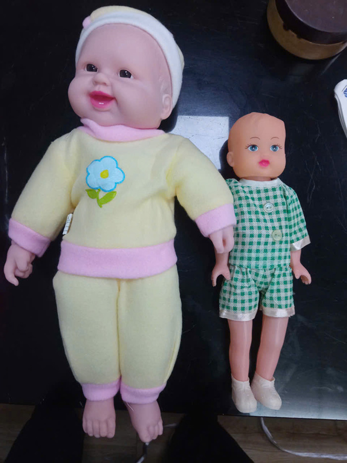 Búp bê bé trai (cao - thấp) bằng nhựa TTN-031