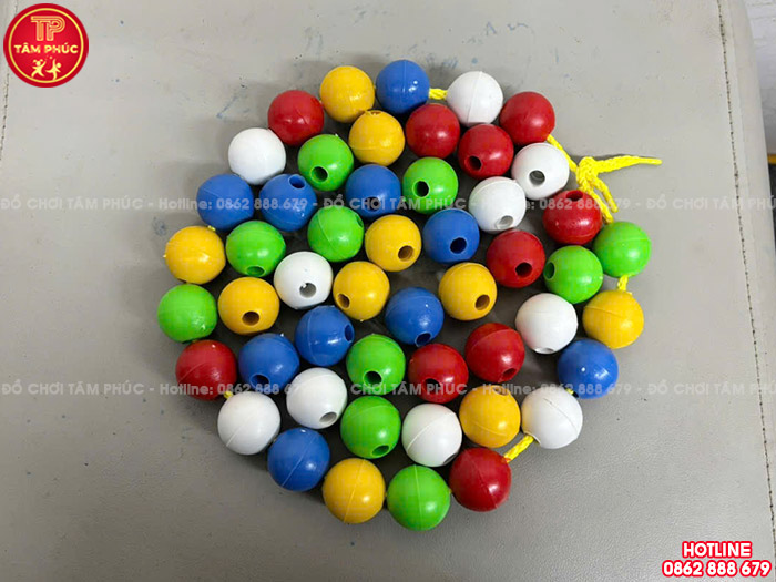 Xâu hạt tròn bằng nhựa cho bé mầm non TTN-060