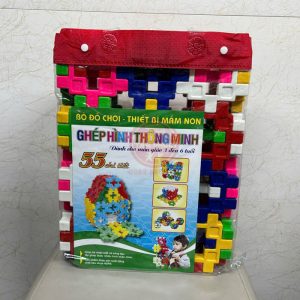 Bộ lắp ghép hình 55 chi tiết to bằng nhựa TTN-068