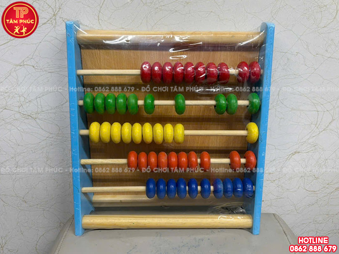 Đồng hồ học đếm 2 mặt cho bé bằng gỗ TTO-003