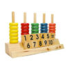 Bàn tính học đếm và số đến 10 bằng gỗ TTO-005