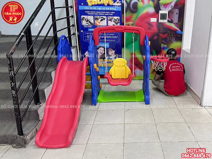 Lắp đặt đồ chơi mầm non cho trường mầm non tư thục tại Long Biên, Hà Nội