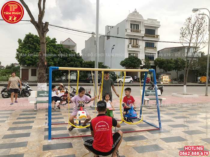 Thi công lắp đặt đồ chơi trẻ em ngoài trời cho sân công cộng tại Hải Phòng