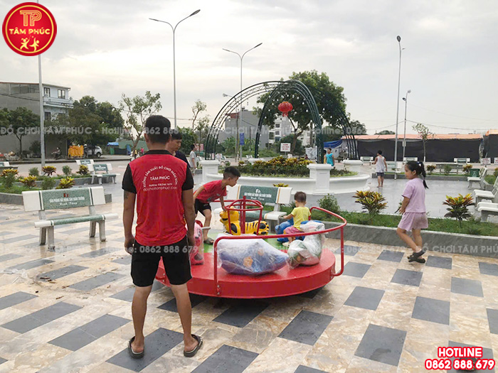 Thi công lắp đặt đồ chơi trẻ em ngoài trời cho sân công cộng tại Hải Phòng