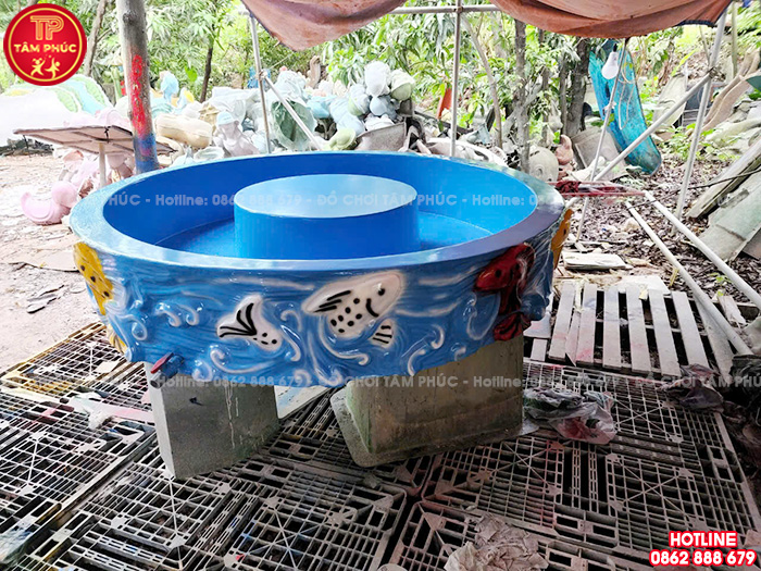 Bể câu cá cho bé hình tròn nhựa Composite TP13-002