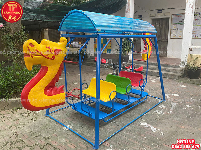 Thi công lắp đặt đồ chơi ngoài trời trẻ em cho trường mầm non công lập tại Hưng Yên