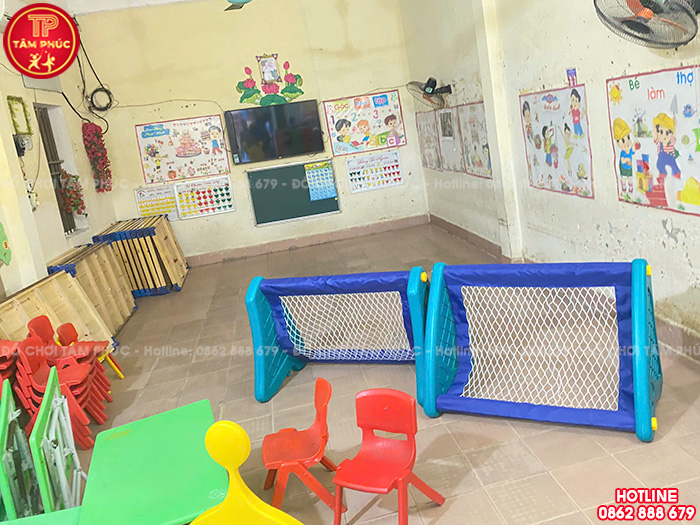 Thi công lắp đặt đồ chơi ngoài trời trẻ em cho trường mầm non công lập tại Hưng Yên