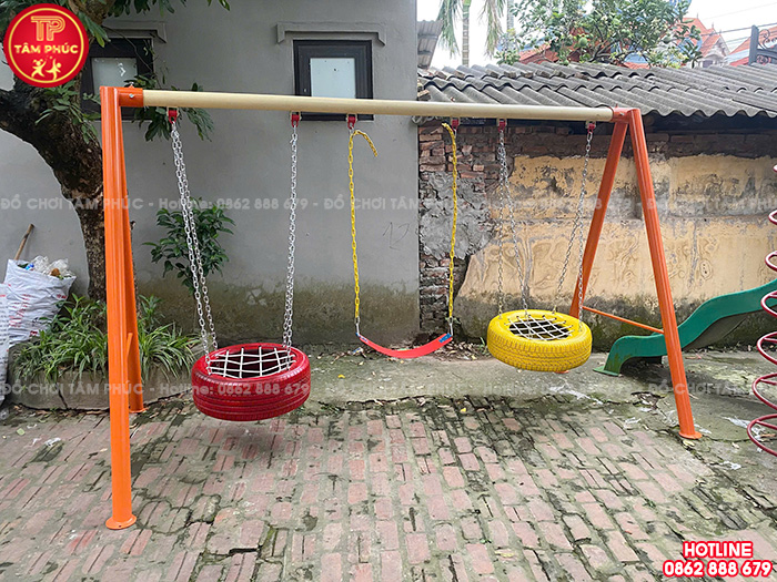 Thi công lắp đặt đồ chơi ngoài trời trẻ em cho trường mầm non công lập tại Hưng Yên