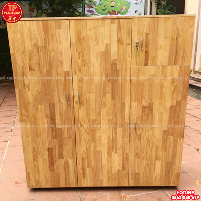 3 mẫu tủ đựng chăn chiếu mầm non giá rẻ bán chạy nhất hiện nay