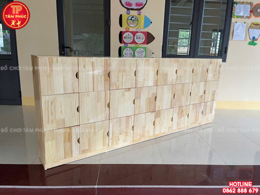 6 mẫu tủ đựng balo mầm non bán chạy giá rẻ nhất tại Đồ Chơi Tâm Phúc