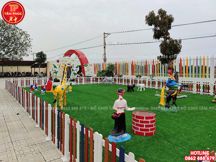 Thi công lắp đặt khu vườn cổ tích cho trường mầm non tại Thanh Hoá