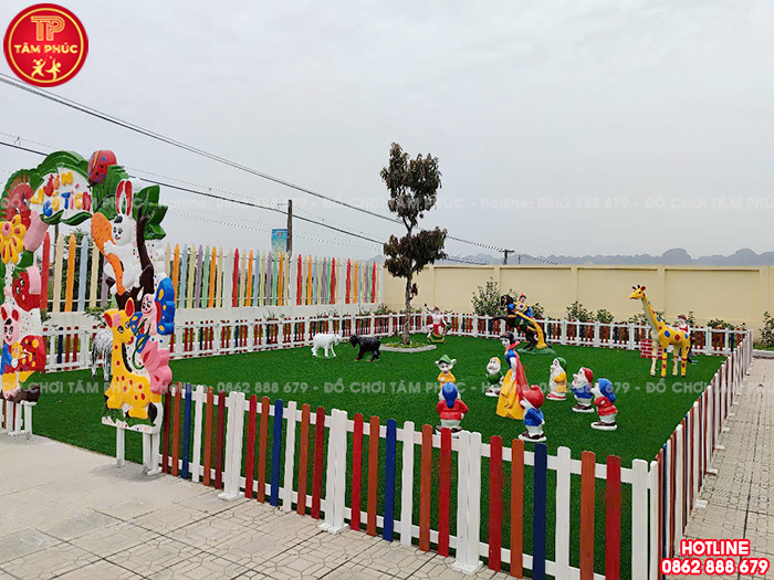 Thi công lắp đặt khu vườn cổ tích cho trường mầm non tại Thanh Hoá